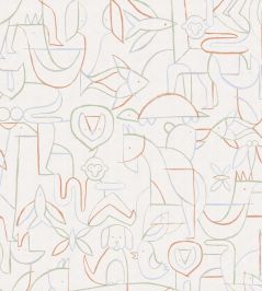 Animalia Wallpaper by Coordonne Mint Animalia Wallpaper by Coordonne Mint