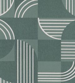 Annees 30 Wallpaper by Casamance Vert De Gris Annees 30 Wallpaper by Casamance Vert De Gris
