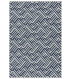 Antibes Linear Rug by Asiatic Blue White Antibes Linear Rug by Asiatic Blue White