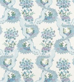 Antoinette Wallpaper by Anna French Blue and Plum Antoinette Wallpaper by Anna French Blue and Plum
