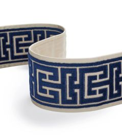 Apollo Velvet Braid Trim by James Hare Sapphire Blue Apollo Velvet Braid Trim by James Hare Sapphire Blue