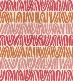 Appledore Fabric by Nina Campbell Coral/Tangerine/Pink Appledore Fabric by Nina Campbell Coral/Tangerine/Pink