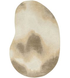 Aquarelle Peanut Rug by Louis De Poortere Nature Aquarelle Peanut Rug by Louis De Poortere Nature