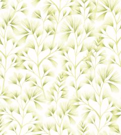 Arabella Wallpaper by Ohpopsi Green Cream Arabella Wallpaper by Ohpopsi Green Cream