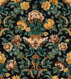 Aranjuez Damask Wallpaper by Coordonne Onyx Aranjuez Damask Wallpaper by Coordonne Onyx
