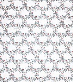 Arber Fabric by Nina Campbell Blue/Red Arber Fabric by Nina Campbell Blue/Red