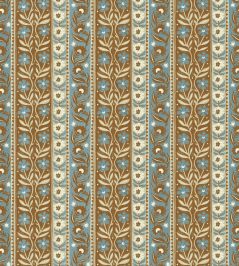 Arber Stripe Wallpaper by Josephine Munsey Brown and Blue Arber Stripe Wallpaper by Josephine Munsey Brown and Blue