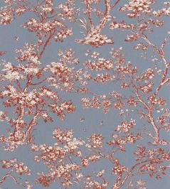 Arbre Wallpaper by Casadeco Bleu Orage Arbre Wallpaper by Casadeco Bleu Orage