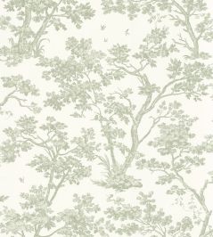 Arbre Wallpaper by Casadeco Vert Amande Arbre Wallpaper by Casadeco Vert Amande