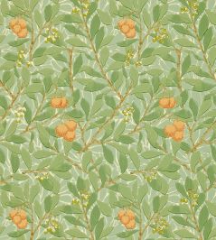 Arbutus Wallpaper by Morris & Co Green/Terracotta Arbutus Wallpaper by Morris & Co Green/Terracotta