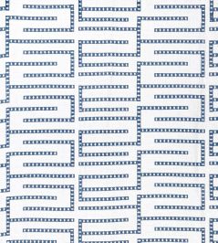 Architect Embroidery Fabric by Thibaut Blue Architect Embroidery Fabric by Thibaut Blue