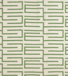 Architect Embroidery Fabric by Thibaut Emerald Architect Embroidery Fabric by Thibaut Emerald