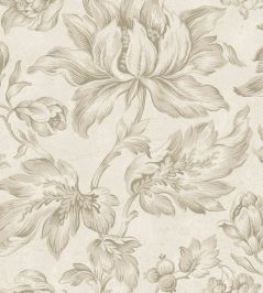 Archive Flower Wallpaper by Borastapeter Sandstone Archive Flower Wallpaper by Borastapeter Sandstone