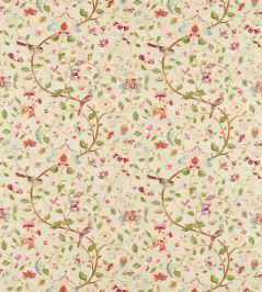 Aril's Garden Fabric by Sanderson Olive/Mulberry Aril's Garden Fabric by Sanderson Olive/Mulberry