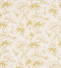 Arita Floral Wallpaper by Schumacher Citron Arita Floral Wallpaper by Schumacher Citron
