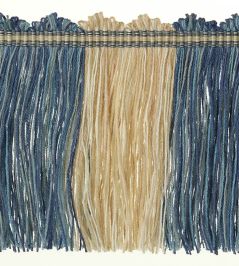 Arlington Cut Fringe Trimming by Colefax and Fowler Blue Arlington Cut Fringe Trimming by Colefax and Fowler Blue