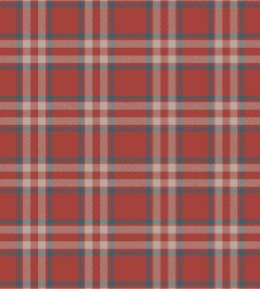 Arran Check Fabric by Arley House Scarlet Arran Check Fabric by Arley House Scarlet