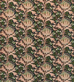 Artichoke Velvet Fabric by Morris & Co Inky Fingers/Blush Artichoke Velvet Fabric by Morris & Co Inky Fingers/Blush