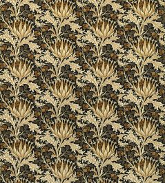 Artichoke Velvet Fabric by Morris & Co Midnight/Pearwood Artichoke Velvet Fabric by Morris & Co Midnight/Pearwood
