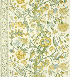 Artisan Palampore Fabric by Zoffany Primrose Artisan Palampore Fabric by Zoffany Primrose