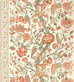 Artisan Palampore Fabric by Zoffany Russet Artisan Palampore Fabric by Zoffany Russet