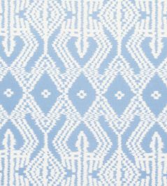 Asaka Ikat Fabric by Schumacher Chambray Asaka Ikat Fabric by Schumacher Chambray