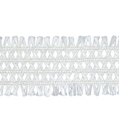 Asara Raffia Braid 60mm Trimming by Houles Blanc Asara Raffia Braid 60mm Trimming by Houles Blanc