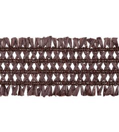 Asara Raffia Braid 60mm Trimming by Houles Brun Asara Raffia Braid 60mm Trimming by Houles Brun