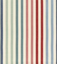 Ascot Stripe Fabric by Ian Mankin Reds Ascot Stripe Fabric by Ian Mankin Reds