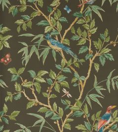 Ashdown Wallpaper by Colefax and Fowler Black Ashdown Wallpaper by Colefax and Fowler Black