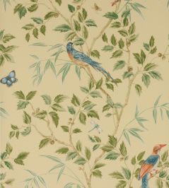 Ashdown Wallpaper by Colefax and Fowler Yellow Ashdown Wallpaper by Colefax and Fowler Yellow