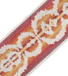 Aspen Ikat Border Trimming by Samuel & Sons Crimson Aspen Ikat Border Trimming by Samuel & Sons Crimson
