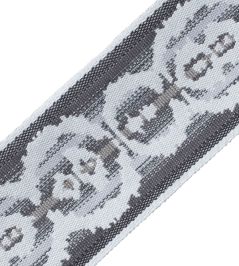 Aspen Ikat Border Trimming by Samuel & Sons River Rock Aspen Ikat Border Trimming by Samuel & Sons River Rock