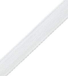 Aspen Ribbed Border Trimming by Samuel & Sons Snow Aspen Ribbed Border Trimming by Samuel & Sons Snow