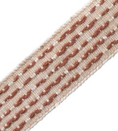 Aspen Slubbed Border Trimming by Samuel & Sons Adobe Aspen Slubbed Border Trimming by Samuel & Sons Adobe