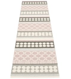 Asta Runner Rug by Pappelina Pale Rose Asta Runner Rug by Pappelina Pale Rose