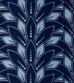 Astoria Flock Wallpaper by 1838 Wallcoverings Midnight Astoria Flock Wallpaper by 1838 Wallcoverings Midnight