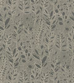 Astragale Wallpaper by Casamance Anthracite Astragale Wallpaper by Casamance Anthracite