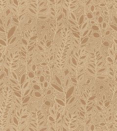 Astragale Wallpaper by Casamance Camel Astragale Wallpaper by Casamance Camel