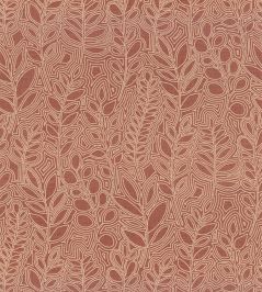 Astragale Wallpaper by Casamance Terracotta Astragale Wallpaper by Casamance Terracotta