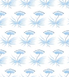 Astrid Wallpaper by Kate Medlicott Cloudy Blue & Ocean Astrid Wallpaper by Kate Medlicott Cloudy Blue & Ocean