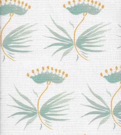 Astrid Fabric by Kate Medlicott Duck Egg & Ochre Astrid Fabric by Kate Medlicott Duck Egg & Ochre