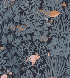 Atlantide Wallpaper by Casadeco Bleu Abysse Atlantide Wallpaper by Casadeco Bleu Abysse