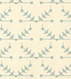 Atomic Trellis Linen Fabric by Ottoline Light Blue Atomic Trellis Linen Fabric by Ottoline Light Blue