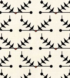 Atomic Trellis Fabric by Ottoline Black Atomic Trellis Fabric by Ottoline Black