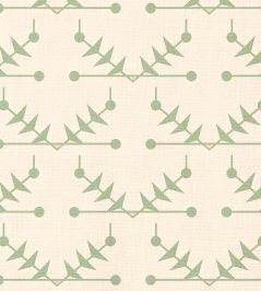 Atomic Trellis Fabric by Ottoline Soft Sage Atomic Trellis Fabric by Ottoline Soft Sage
