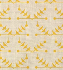 Atomic Trellis Fabric by Ottoline Yellow Atomic Trellis Fabric by Ottoline Yellow
