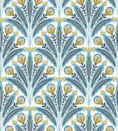 Attingham Wallpaper by Clarke & Clarke Denim Attingham Wallpaper by Clarke & Clarke Denim