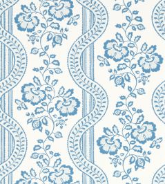 Aubrey Wallpaper by Sanderson Pottery Blue Aubrey Wallpaper by Sanderson Pottery Blue