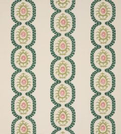 Aubrey Stripe Fabric by Colefax and Fowler Forest Aubrey Stripe Fabric by Colefax and Fowler Forest